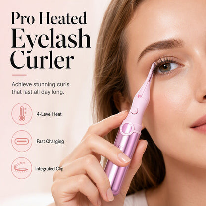 🔥💐Last Day Special Price £9.99‼️ ✨Rechargeable Heated Eyelash Curler | Get Long-Lasting Perfect Lash Curls Anytime🔋