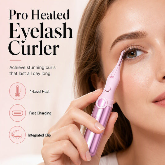 🔥💐Last Day Special Price £6.99‼️ ✨Rechargeable Heated Eyelash Curler | Get Long-Lasting Perfect Lash Curls Anytime🔋