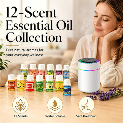 12-Pack Water Soluble Essential Oils Set