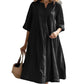 ⏰LIMITED TIME PRICE: ONLY ￡13.99!!!🔥Women’s Oversized A-Line Midi Dress with Pockets