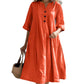 ⏰LIMITED TIME PRICE: ONLY ￡13.99!!!🔥Women’s Oversized A-Line Midi Dress with Pockets