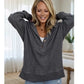 🔥LAST DAY SALE ONLY ￡15.99!!🔥Women's Long Sleeve Casual Hoodie Top 👕 A Cosy Throw-On for Chilly Mornings & Laid-Back Days ✨