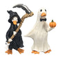 ⏳LAST DAY SALE ONLY ￡11.99!🔥Spooky Duck Set🎃🦇 Hand-Painted, 5 Characters, Weather-Resistant