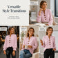 🔥LAST DAY SALE ONLY ￡12.99!!🔥Women's Elegant V-Neck Ruffle Sleeve Blouse