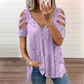 🔥LAST DAY SALE £9.99!!💕 Cold Shoulder Tee – Trendy Cutout & Easy Pairing for Every Look