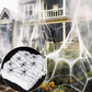 ⏰Limited Offer 50% OFF!🔥Halloween Scary Party Decoration Spiders & Stretchy Cobweb