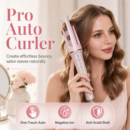 ⏳ LAST DAY SALE 50% OFF!!🔥Rotating Auto Hair Curling Wand