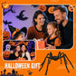 ⏳LAST DAY SALE 50% OFF!🔥🎃Hairy Spider with Large Web Halloween Outdoor Decoration🕷️🕸️