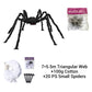 ⏳LAST DAY SALE 50% OFF!🔥🎃Hairy Spider with Large Web Halloween Outdoor Decoration🕷️🕸️