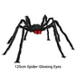 ⏳LAST DAY SALE 50% OFF!🔥🎃Hairy Spider with Large Web Halloween Outdoor Decoration🕷️🕸️