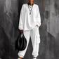 ⏳ LAST DAY SALE ONLY ￡25.99!!🔥Women's Casual Crew Neck Top & Cargo Pants Set