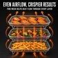 ⏳LAST DAY SALE ONLY ￡8.99!!🍳Food-Grade 304 Stainless Steel Air Fryer Stackable Rack | Grill & Toast Kitchen Accessory🍗✨
