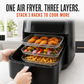 ⏳LAST DAY SALE ONLY ￡8.99!!🍳Food-Grade 304 Stainless Steel Air Fryer Stackable Rack | Grill & Toast Kitchen Accessory🍗✨