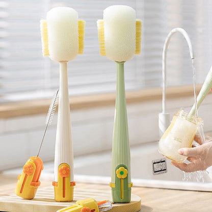 ✨LAST DAY SALE ONLY ￡6.99!!✨ 5-in-1 Bottle Cleaner Set – sponge + straw + lip + gap brush + hook – every corner sparkling clean. Reaches narrow necks & tight spots – keeps water bottles, baby bottles & cups truly hygienic! 🍼✅