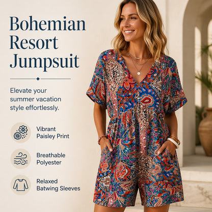 🔥 50% OFF! 🌴 Women’s Effortless Vacation Romper | Casual & Comfortable One-Piece Outfit | Perfect for Holidays, Beach Days & Summer ✨