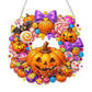 ⏳LAST DAY SALE ONLY ￡7.99!!🔥🍂 Autumnal pumpkin wreath with a diamond pattern to hang up – Complete DIY kit