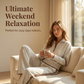 ⏳LAST DAY SALE ONLY ￡29.99!!🔥✨ Effortless Comfort | Women's Half-Zip Top & Wide-Leg Pants 2-Piece Set