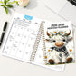 ⏰📅 LAST DAY SALE ONLY￡6.99!! 🐮 Highland Cow 5-Year Monthly Planner – Long-Term Organisation & Goal Planning in One Place ✨