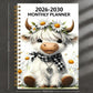 ⏰📅 LAST DAY SALE ONLY￡6.99!! 🐮 Highland Cow 5-Year Monthly Planner – Long-Term Organisation & Goal Planning in One Place ✨