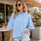💖LAST DAY SALE 50% OFF!!🧥Seasonal Style - Relaxed Pullover Hoodie with Half-Sleeve Cut – Flattering Loose Fit & Modern Aesthetic for Transitional Weather