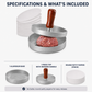 ⏳LAST DAY SALE ONLY ￡6.99!!🔥Stainless Steel Burger Press – Non-Stick Patty Maker for Perfectly Round, No-Crumble Burgers 🍔 | Heavy-Duty, Easy-Clean & Trusted by UK Home Cooks & Cafés 🇬🇧