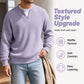 ⏳LAST DAY SALE ONLY ￡13.99!!🔥✨ Timeless Comfort | Men's Textured Waffle Layered-Look Long-Sleeve Tee