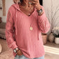 🔥LAST DAY SALE ONLY￡15.99!!🌿Women's Chic Lace Sleeve Hooded Sweater