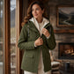 🔥This Week's Special Price: £23.99!!🧥💦Women's Plush-Lined Windproof Hooded Jacket-Unleash Style and Durability in Any Storm!