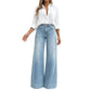 ⏳LAST DAY SALE ONLY ￡22.99!!🔥 Flattering Denim Style👖✨Women's Vintage High-Waisted Wide-Leg Jeans✨