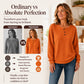 ⏳LAST DAY SALE ONLY ￡14.99!!✨🍂49% OFF! Womens's Casual Waffle Knit Sweatshirt