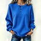 ⏳LAST DAY SALE ONLY ￡14.99!!✨🍂49% OFF! Womens's Casual Waffle Knit Sweatshirt