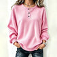 ⏳LAST DAY SALE ONLY ￡14.99!!✨🍂49% OFF! Womens's Casual Waffle Knit Sweatshirt