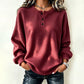 ⏳LAST DAY SALE ONLY ￡14.99!!✨🍂49% OFF! Womens's Casual Waffle Knit Sweatshirt