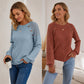 🏆 Last Day Special Price £13.99 ! 🔥Women's Casual Ribbed Knit Long Sleeve Top