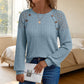 🏆 Last Day Special Price £13.99 ! 🔥Women's Casual Ribbed Knit Long Sleeve Top