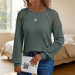 🏆 Last Day Special Price £13.99 ! 🔥Women's Casual Ribbed Knit Long Sleeve Top