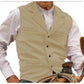 ⏳LAST DAY SALE ONLY￡15.99!🔥✨Men's Vintage Lapel Herringbone Tweed Vest👔🐴