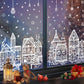 ⏳LAST DAY SALE ONLY￡6.99!🎁🎄 Christmas Village Window Sticker Set