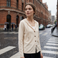 Women's Relaxed Hooded Button-Down Cardigan