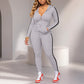 ⏳LAST DAY SALE ONLY ￡25.99!!💕✨ Sporty Everyday Comfort | Women's Striped Zip-Up Hoodie & Pants 2-Piece Set