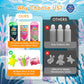 ⏳LAST DAY SALE 50% OFF!!🦄Timetome DIY Squishy Maker Kit for Kids Ages 3+ | Magic Water Elf Gel Toy Set with 20 Gels & 10 Molds, Glitter Glow Sensory Craft Activity for Creative Play