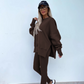 ⏳LAST DAY SALE ONLY ￡19.99!!🔥Women's Long Sleeve Printed Sweatshirt and Leggings 2-piece Set