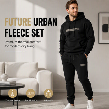 ⏳LAST DAY SALE ONLY ￡37.99!!🚀FREE SHIPPING✨Men's Hooded Sweatshirt & Sweatpants 2-Piece Set – Cosy, Comfortable & Effortlessly Casual