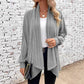 ⏳LAST DAY SALE ONLY ￡15.99!!🧶Women's Casual Draped Open Front Cardigan – Cosy, Flattering & Effortlessly Chic
