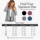⏳LAST DAY SALE ONLY ￡15.99!!🧶Women's Casual Draped Open Front Cardigan – Cosy, Flattering & Effortlessly Chic