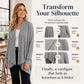 ⏳LAST DAY SALE ONLY ￡15.99!!🧶Women's Casual Draped Open Front Cardigan – Cosy, Flattering & Effortlessly Chic