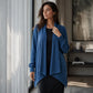 ⏳LAST DAY SALE ONLY ￡15.99!!🧶Women's Casual Draped Open Front Cardigan – Cosy, Flattering & Effortlessly Chic