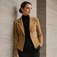 ⏳LAST DAY SALE ONLY￡21.99!!🍂✨ Women's Chic Lapel Slim Fit Jacket – Chic, Flattering & Effortlessly Elegant