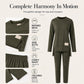 ✨ One Set, More Ways to Wear | Women's Split Long-Sleeve Top & Pants Set