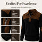 🔥LAST DAY SALE ONLY ￡18.99!!💥Men's Quarter Zip Corduroy Knit Sweater🧶